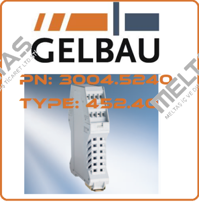 P/N: 3004.5240 Type: 452.40 Gelbau