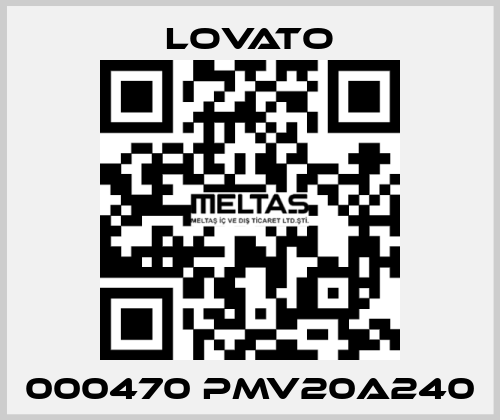 000470 PMV20A240 Lovato