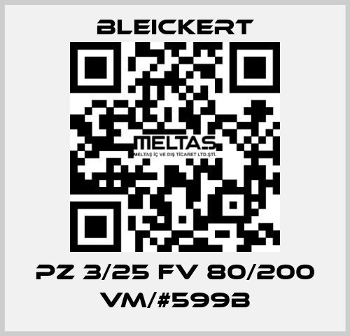 PZ 3/25 FV 80/200 VM/#599B Bleickert
