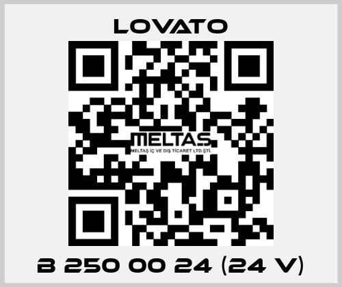 B 250 00 24 (24 V) Lovato