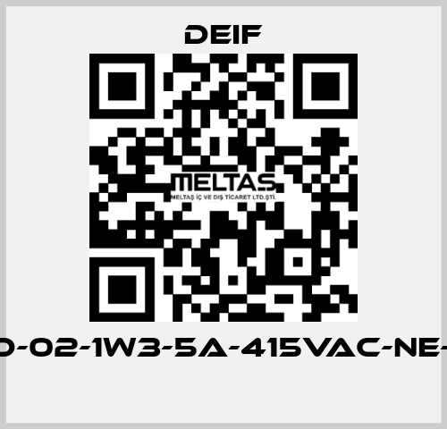 RMP-121D-02-1W3-5A-415VAC-NE-230VAC  Deif