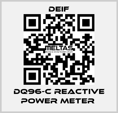 DQ96-C REACTIVE POWER METER  Deif