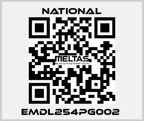 EMDL254PG002  National