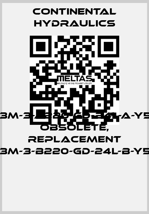 VEP03M-3-A220-GD-24L-A-Y5861-3 obsolete, replacement VEP03M-3-B220-GD-24L-B-Y5861-8  Continental Hydraulics