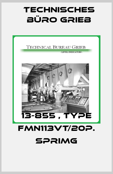 13-855 , type FMN113Vt/20p. sprimg Technisches Büro Grieb