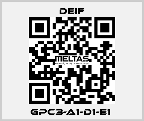 GPC3-A1-D1-E1  Deif
