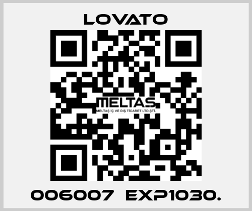 006007  EXP1030. Lovato