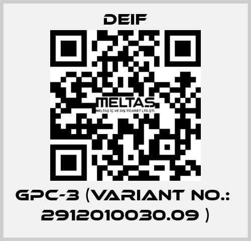 GPC-3 (Variant no.:  2912010030.09 ) Deif