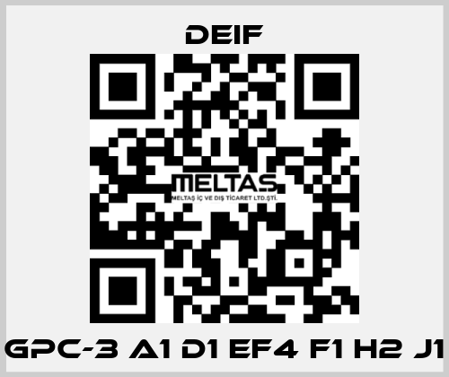 GPC-3 A1 D1 EF4 F1 H2 J1 Deif