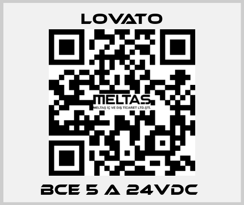 BCE 5 A 24VDC  Lovato