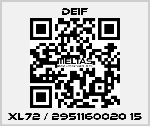 XL72 / 2951160020 15 Deif