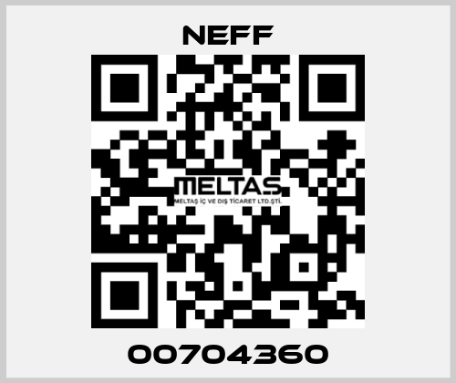 00704360 Neff