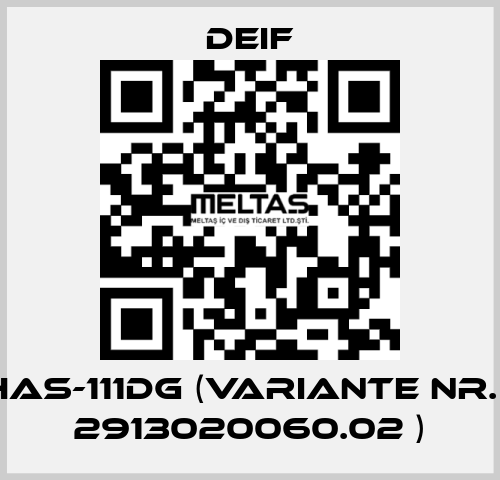 HAS-111DG (Variante Nr. : 2913020060.02 ) Deif