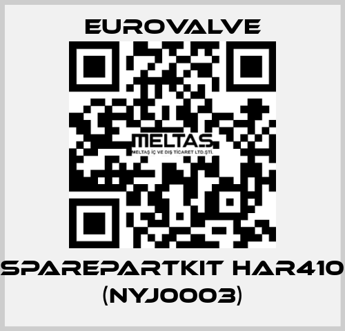 Sparepartkit HAR410 (NYJ0003) Eurovalve