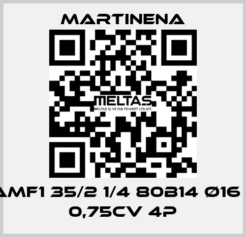 AMF1 35/2 1/4 80B14 Ø16 + 0,75Cv 4P Martinena