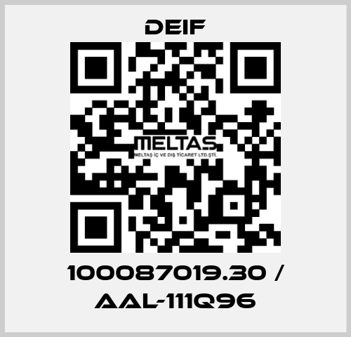 100087019.30 / AAL-111Q96 Deif