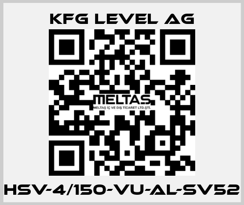 HSV-4/150-VU-AL-SV52 KFG Level AG