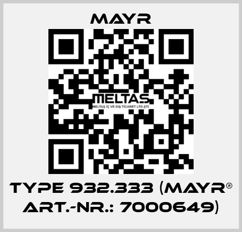 Type 932.333 (mayr® Art.-Nr.: 7000649) Mayr