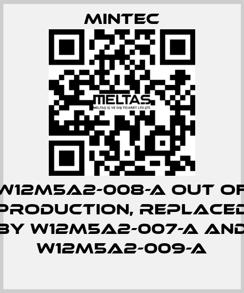 W12M5A2-008-A out of production, replaced by W12M5A2-007-A and W12M5A2-009-A MINTEC