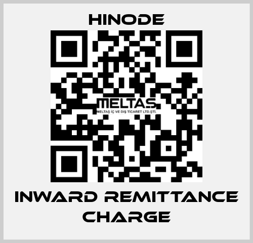 Inward remittance charge HINODE
