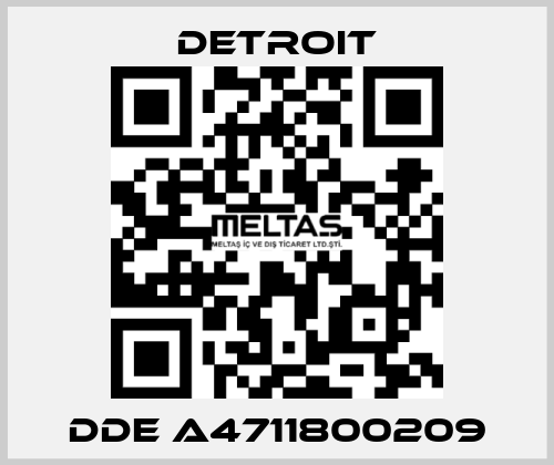 DDE A4711800209 Detroit