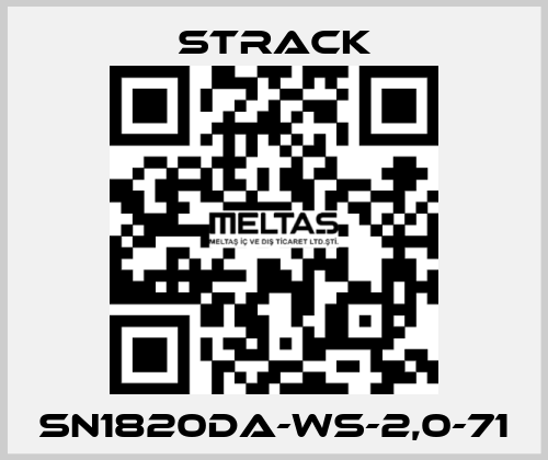 SN1820DA-WS-2,0-71 Strack