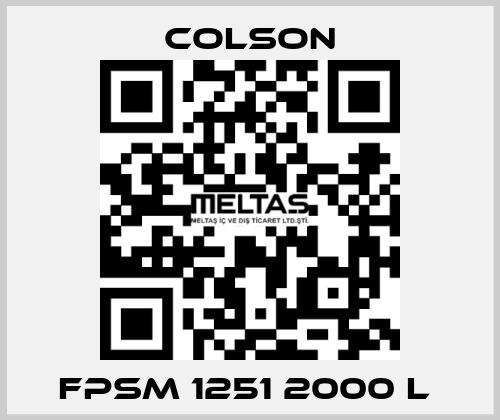 FPSM 1251 2000 L  Colson