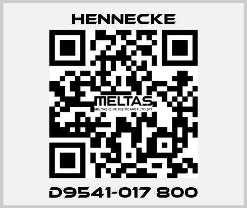 D9541-017 800 Hennecke