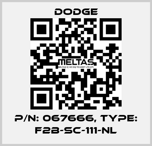 p/n: 067666, Type: F2B-SC-111-NL Dodge