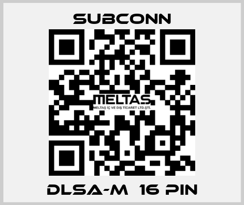 DLSA-M  16 pin SubConn