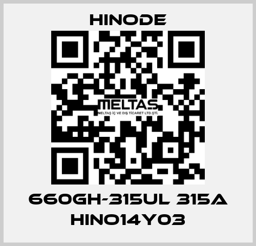 660GH-315UL 315A HINO14Y03 HINODE