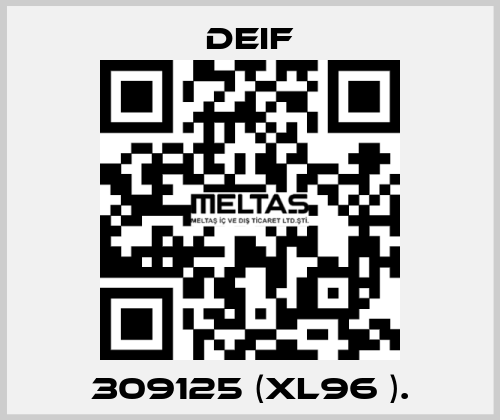 309125 (XL96 ). Deif