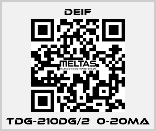 TDG-210DG/2  0-20mA Deif