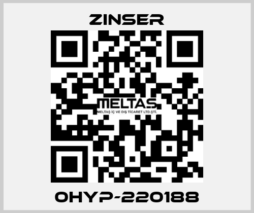 0HYP-220188 Zinser