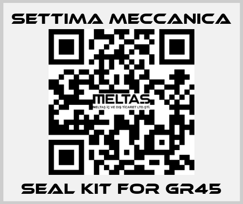 Seal kit for GR45 Settima Meccanica
