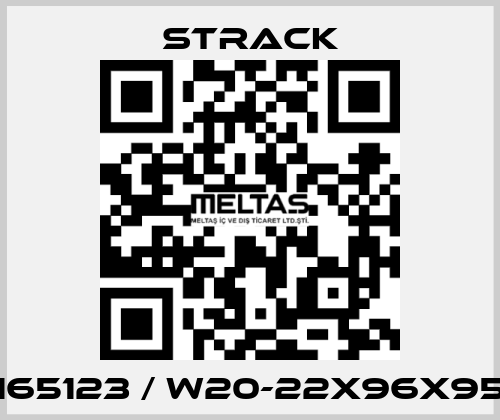 165123 / W20-22X96X95 Strack