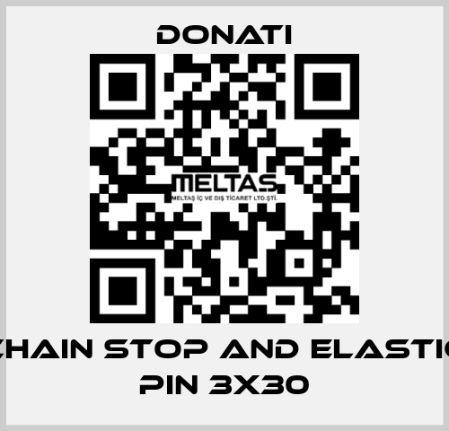 Chain stop and elastic pin 3x30 Donati