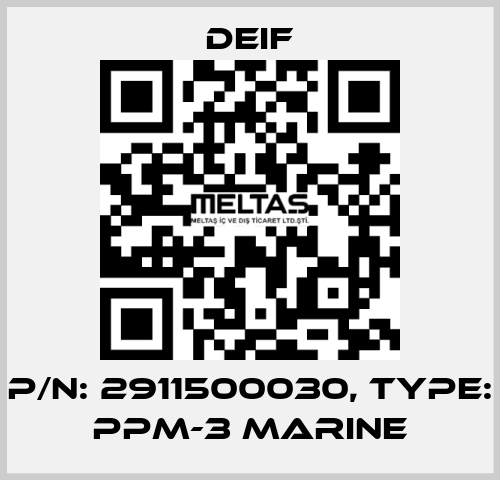 P/N: 2911500030, Type: PPM-3 Marine Deif