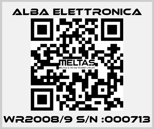 WR2008/9 S/N :000713 ALBA ELETTRONICA