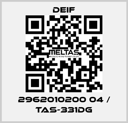 2962010200 04 / TAS-331DG Deif