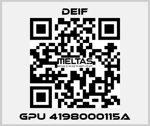GPU 4198000115A Deif