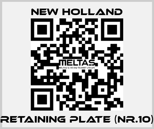 Retaining plate (Nr.10) New Holland
