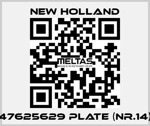 47625629 plate (nr.14) New Holland