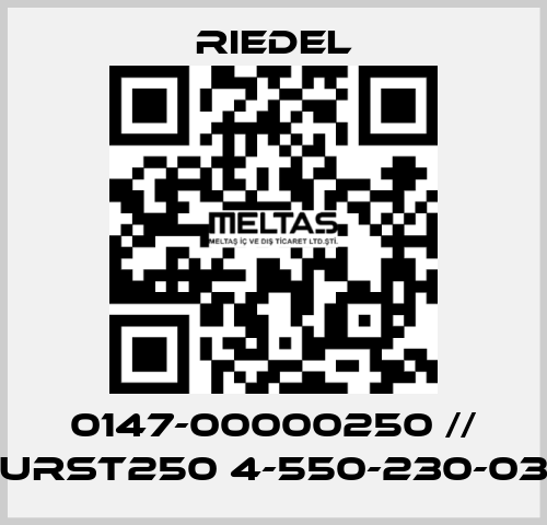 0147-00000250 // URST250 4-550-230-03 Riedel