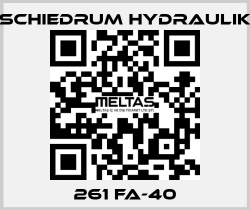 261 FA-40 SCHIEDRUM HYDRAULIK