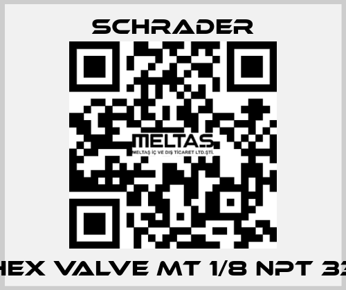 HEX VALVE MT 1/8 NPT 33 Schrader