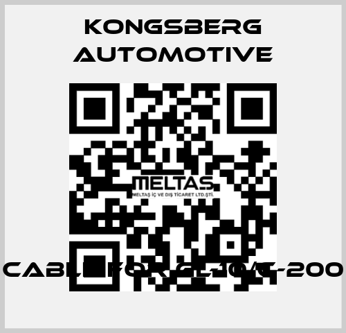 cable for GL-10/C-200 Kongsberg Automotive