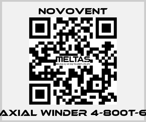 Axıal wınder 4-800T-6 Novovent