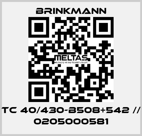 TC 40/430-B508+542 // 0205000581 Brinkmann