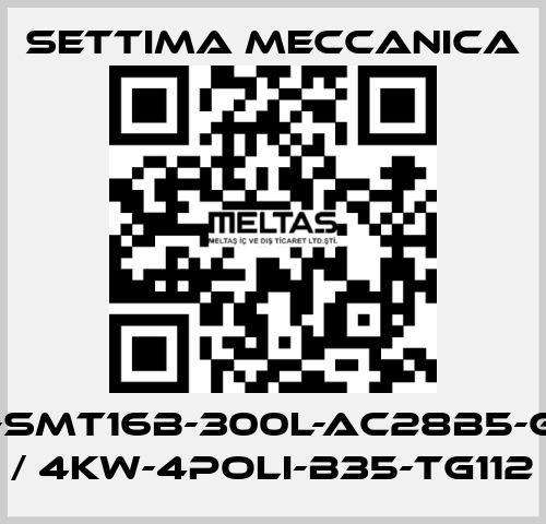 GR55-SMT16B-300L-AC28B5-G-S2-T / 4Kw-4Poli-B35-TG112 Settima Meccanica
